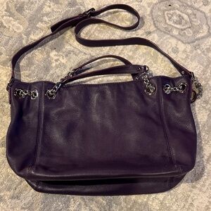 Michael Kors JET SET Leather Bag with Chain Accents
